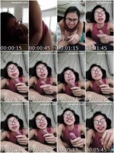 Pretty Pinay With Glasses Cumshot