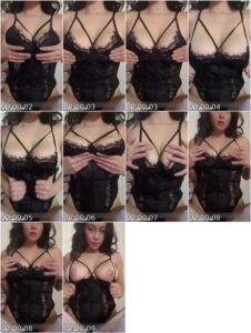 Stella Francesca Black Lingerie Onlyfans Leaked